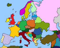 Europe with separtist borders