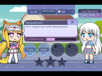 A player asking Senpaibuns in Life Mode