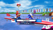 A Screenshot of the Olympic Event, Canoeing.