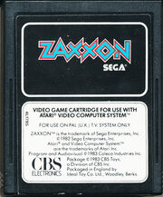 Zaxxon Atari 2600 Cart