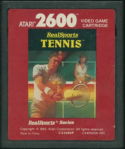 NEW REALSPORTS TENNIS GAME FACTORY SEALED W/DAMAGED BOX FOR ATARI 2600 USA  #G65