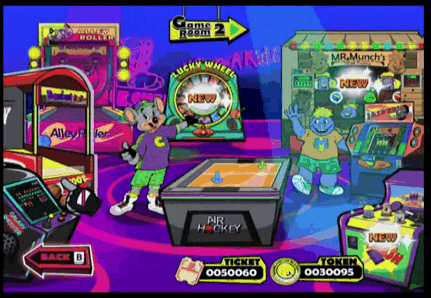 Chuck E. Cheese s Party Games Wii Classic Game Room Wiki Fandom
