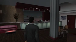 The bar on the ground floor.