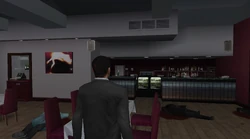 The bar on the first floor.