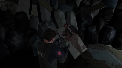 Suzie Hammond's dead body in The Getaway: Black Monday.