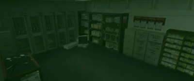 The evidence room in Snow Hill Police Station.