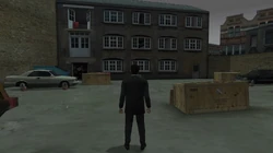 The front yard of the Yardie Drug Factory.