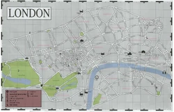 Map showing hidden cars in The Getaway.