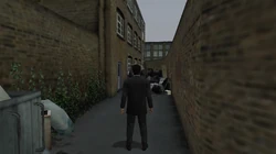 The back entrance to the Yardie Drug Factory.