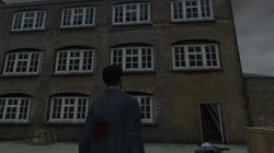 The front of the Yardie Drug Factory with the door open.