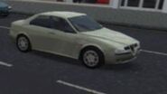 Alfa Romeo 156 in beige.