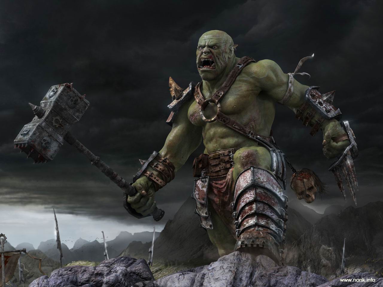 orc warrior wallpaper