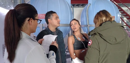 Filming The Other Side with Alessandro Juliani and Lindsey Morgan