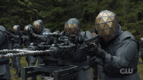 Disciples using a weapon