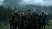 Indra arrives at Camp Jaha with her warriors