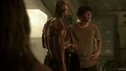 The-100-Season-3-Episode-1-Bellamy & Lincoln