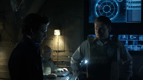 Bodyguard of Lies - Cage and Emerson in the Command Center