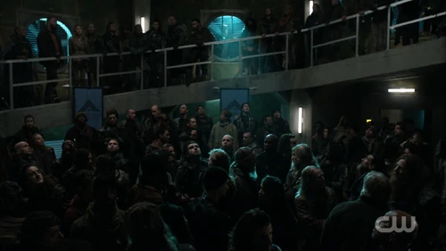 The Grounders are safe in the bunker, due to Praimfaya.