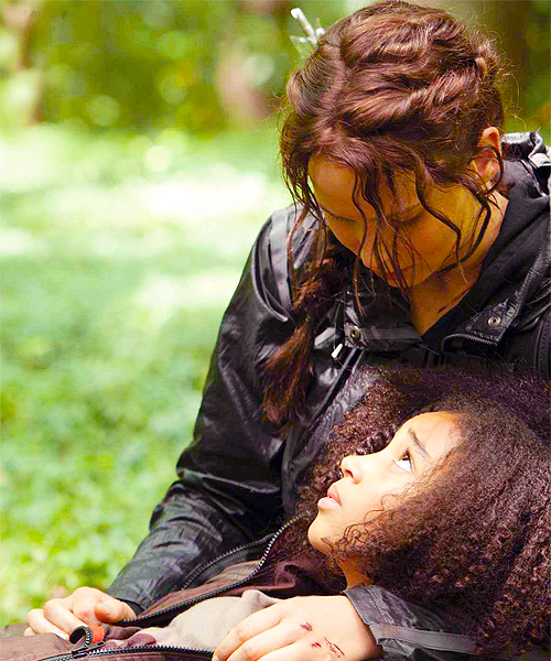 hunger games rue dying