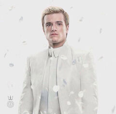 Peeta en publicidad para Sinsajo Parte 1