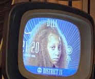 Dill's face on the monitors.