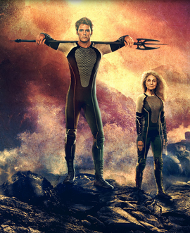 Mags and Finnick at the 3rd Quarter Quell