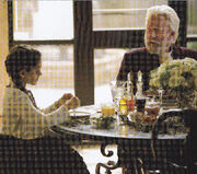 Snow and granddaughter