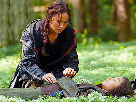 hunger games rue dying