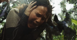 Charlajos atacando a Katniss