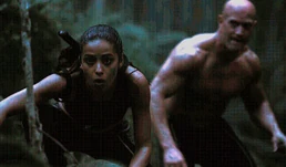 Энобария вместе с Брутом ночью в джунглях 