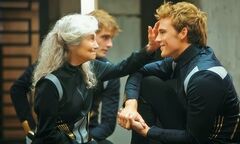 Mags y Finnick en el Centro de Entrenamiento