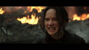 Katniss after the hospital bombing in District 8.