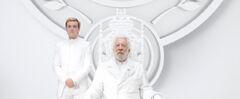 Presidente Snow y Peeta