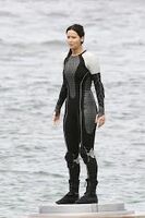 Katniss in her arena uniform.