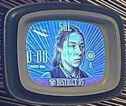 Sol's face on the monitor.