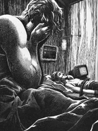 Katniss wakes up on a Hovercraft, realizing Peeta had been left behind.