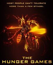 Tracker jackers on a Hunger Games promo poster.