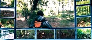 Китнисс Эвердин в фокусе камер арены