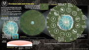 The plan of the 75th Hunger Games arena.