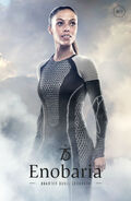 Enobaria of District 2, victor of the 62nd Hunger Games.