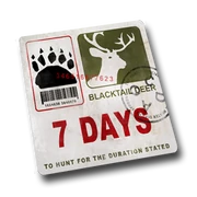  - Jagdlizenz für sieben Tage