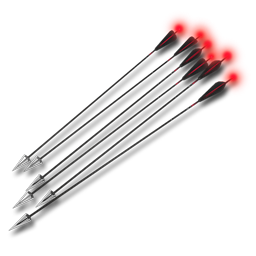 Flèches traçantes pour arc à poulies (Encoches lumineuses rouges)