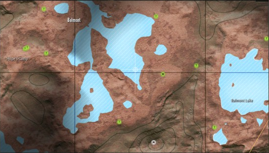 hunter call of the wild display location of animals on map