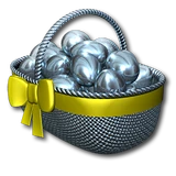 Easter basket silver