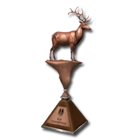 Trophy elk bronze