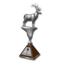 Trophy elk silver