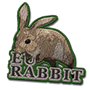 European rabbit badge