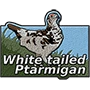 White-tailed ptarmigan badge