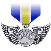 Bird medal silver