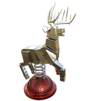 Blocktail deer silver